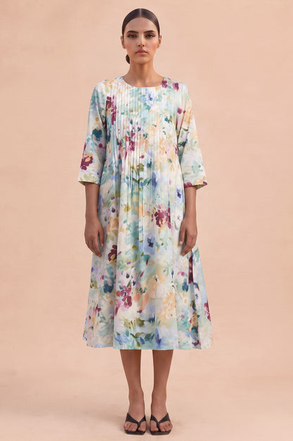 Fresh Canvas Picnic Flared Dress
