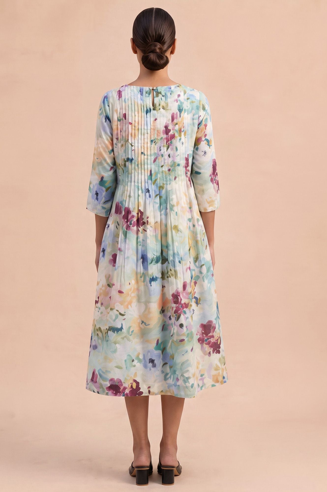 Fresh Canvas Picnic Flared Dress