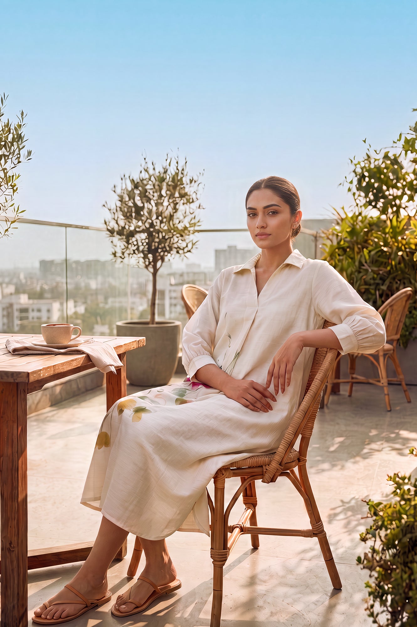 A Day In Bloom Brunch Shirt Dress