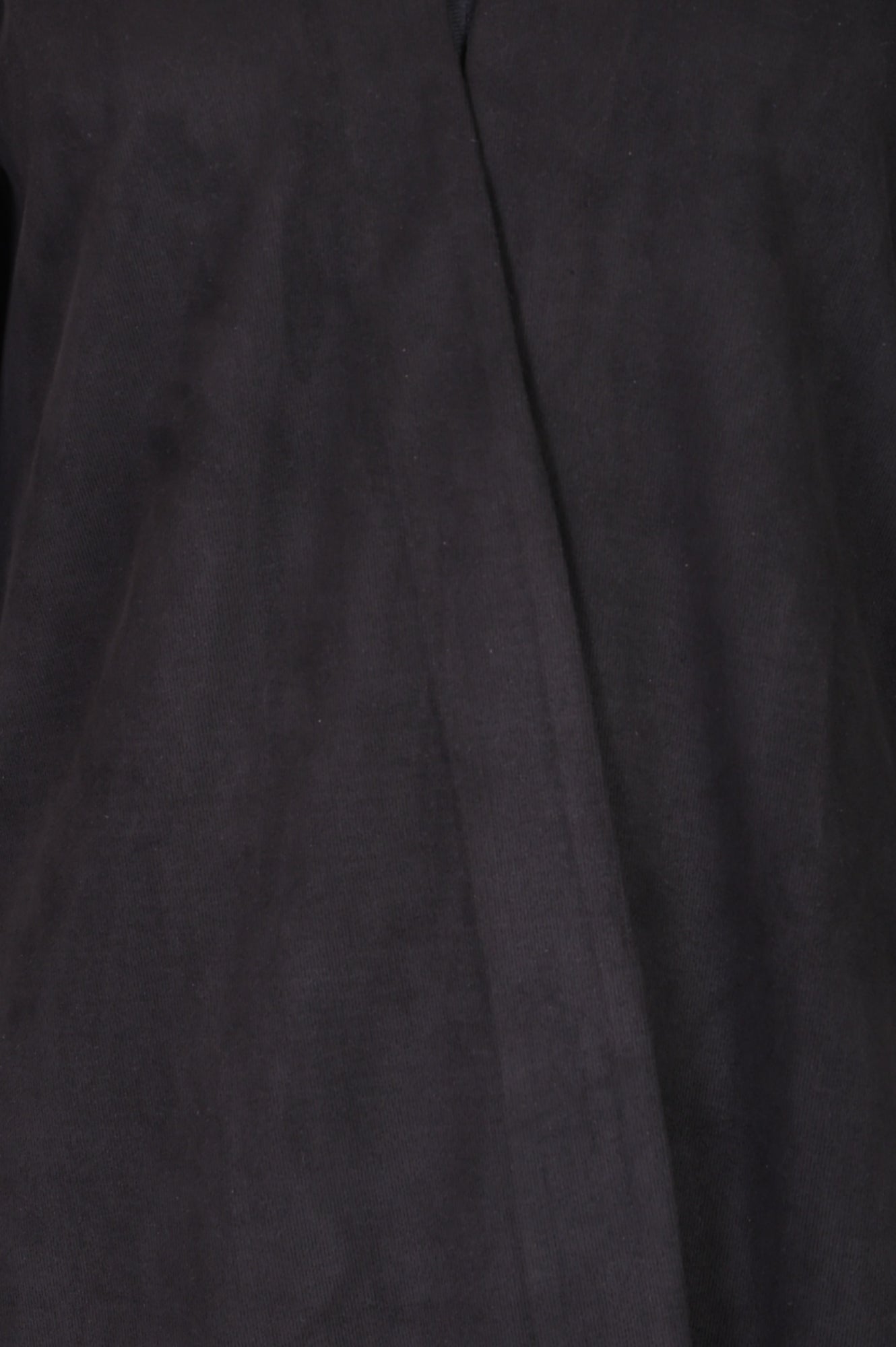 Black Embroidered Straight Long Coat