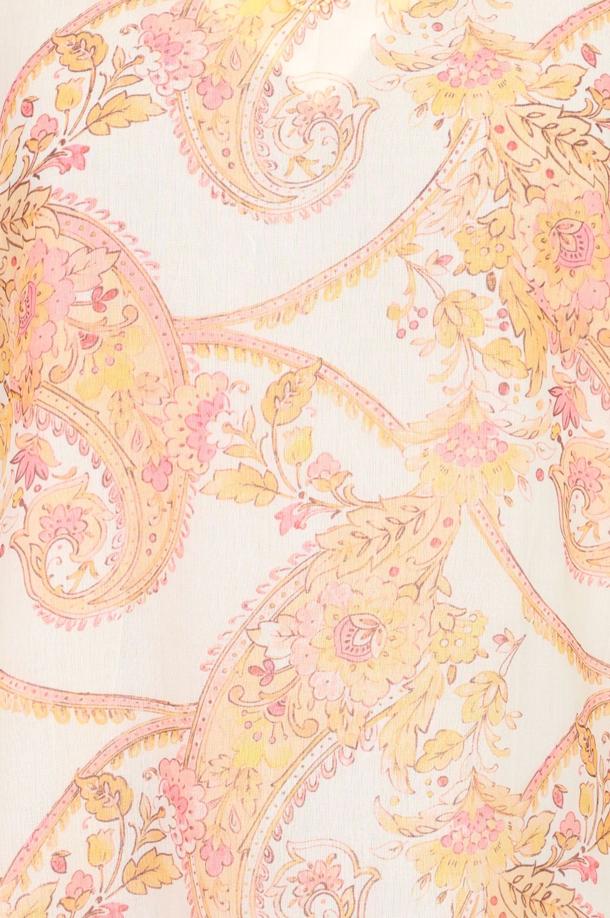 Cream Paisley Straight Top