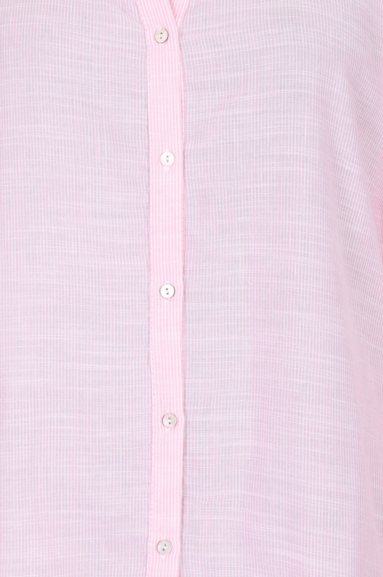 Light Pink Cotton Rayon Shirt with Embroidered Sleeves