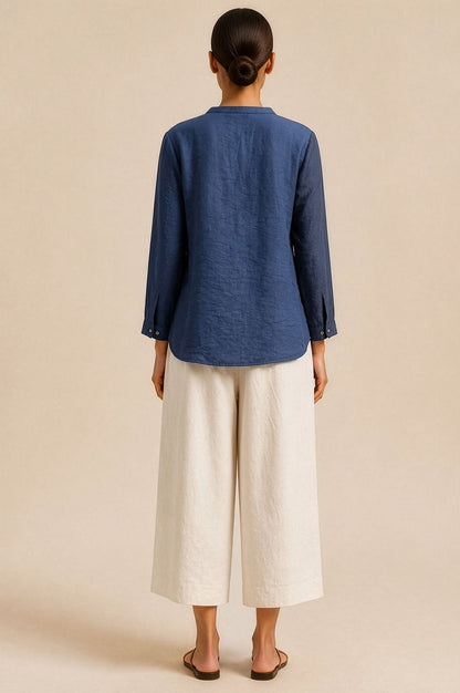 Textured Ease Crinkled Relaxed AM-to-PM Shirt