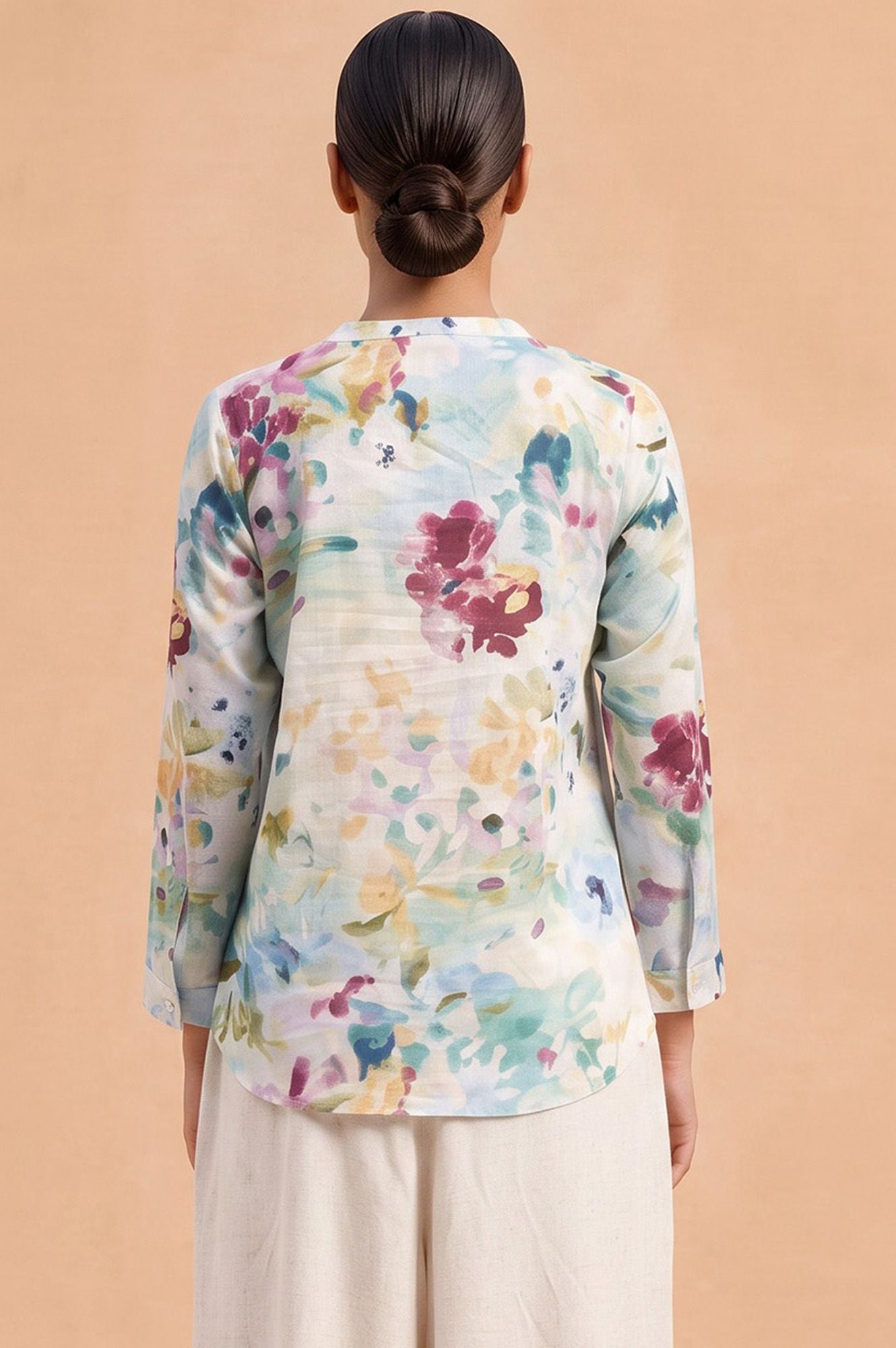 Fresh Canvas Casual Floral Pure Cotton Shirt