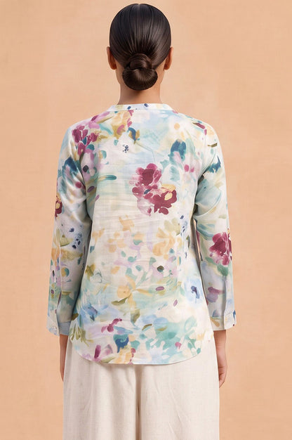 Fresh Canvas Casual Floral Pure Cotton Shirt
