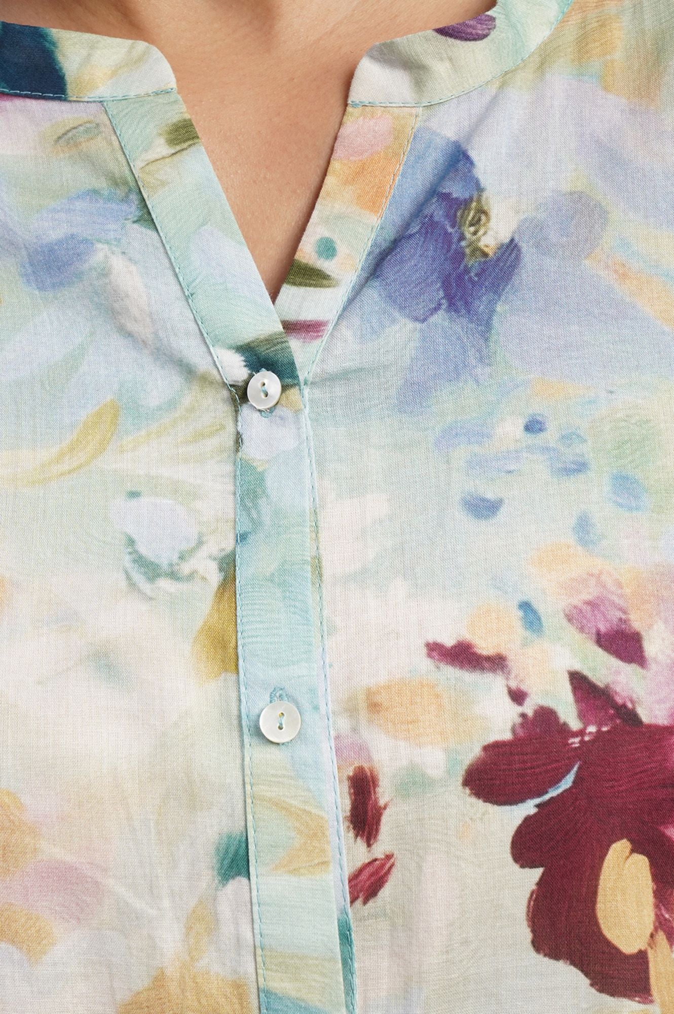 Fresh Canvas Casual Floral Pure Cotton Shirt