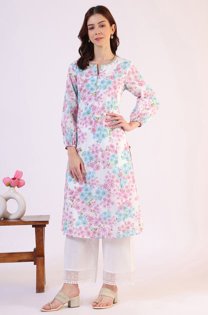 Solid Pure Cotton Parallel Pants