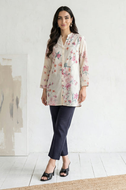Navy Blue Solid Rayon Straight Fit Pants