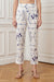 Off White Geometric Printed Pure Cotton Straight Fit Pants
