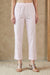Light Pink Solid Pure Cotton Straight Fit Pants