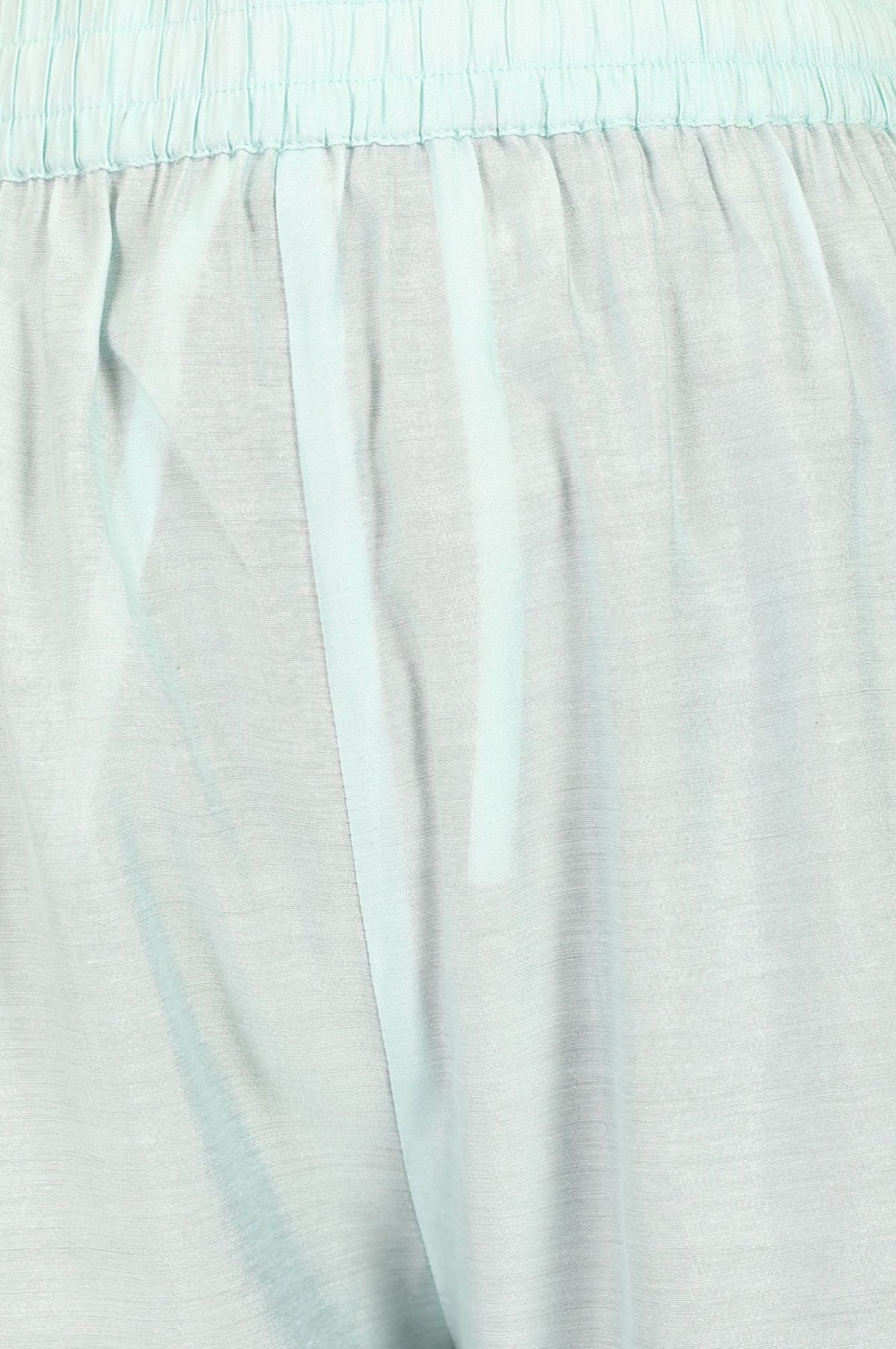 Mint Green Solid Tape Straight Fit Ankle Length Mid Rise Pants