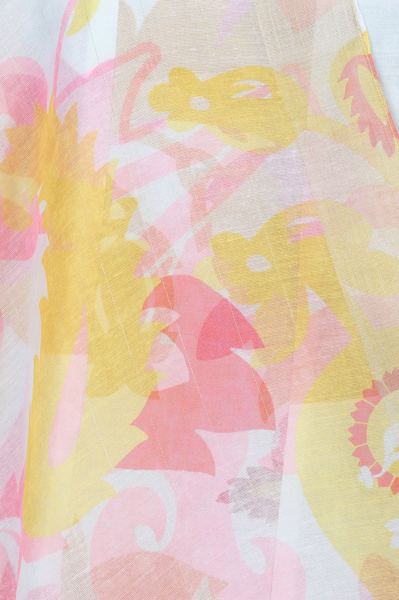 Multicolor Floral Printed Semi Sheer Dupatta