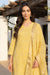 Yellow Geometric Printed Semi Sheer Dupatta