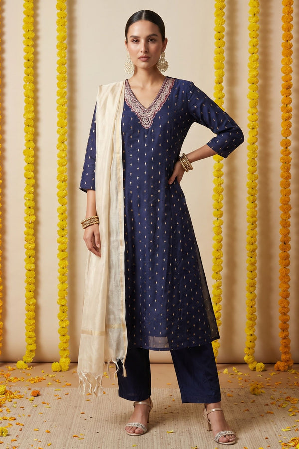 Light Golden Solid Cotton Flax Dupatta
