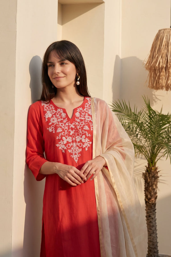 Champagne Solid Shimmer Yarn Dyed Tissue Dupatta