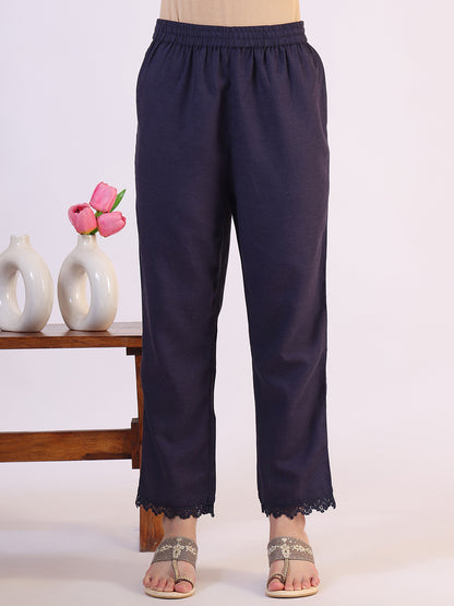 Floral Printed Flared Sheer Kota Kurta &amp; Straight Pant with Dupatta Set