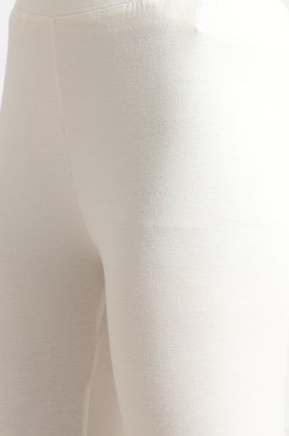 Light Blue Floral Printed A-line Pure Cotton Kurta and Leggings Set