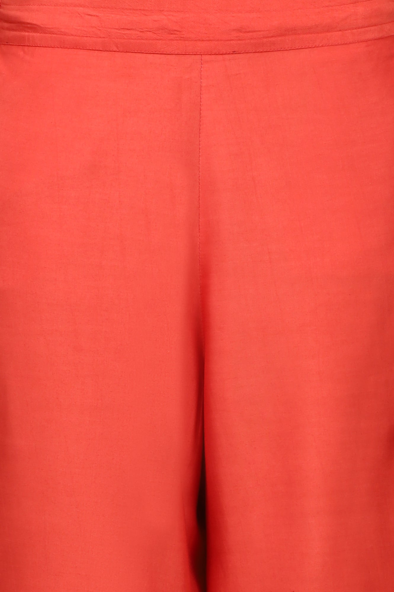 Crimson Red Bold Floral Printed Organza Sleeveless Flared Kurta, Pants and Dupatta Set