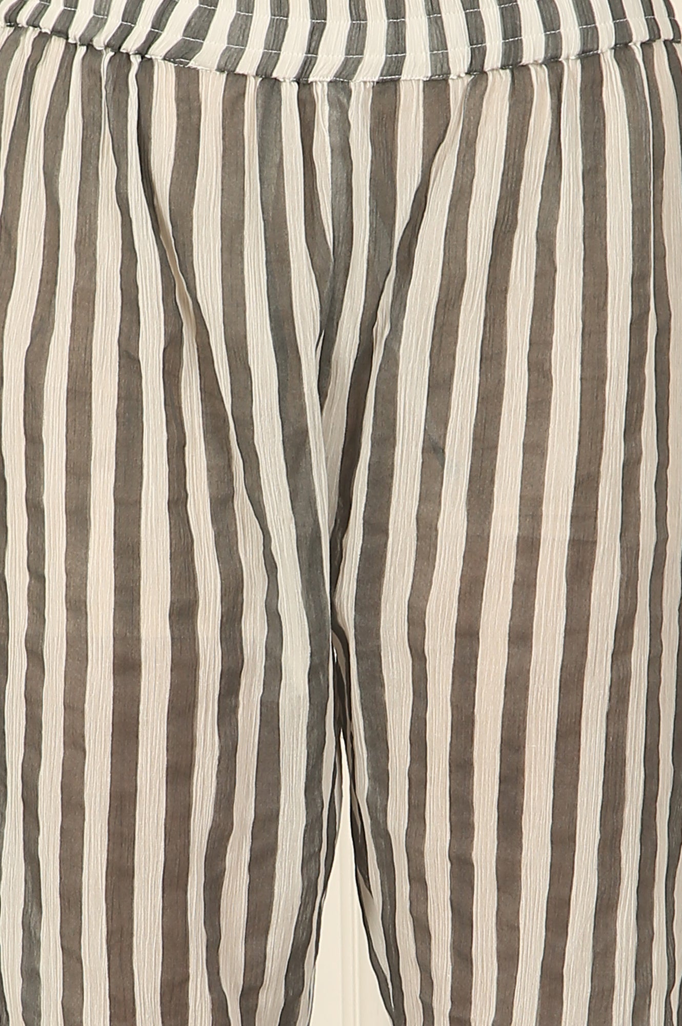 White and Black Floral Printed Kota Flared Kurta and Pants Set