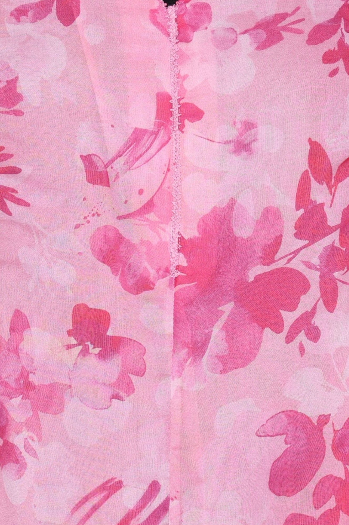 Pink Floral Printed Organza Straight Kurta with Pants and Dupatta Set