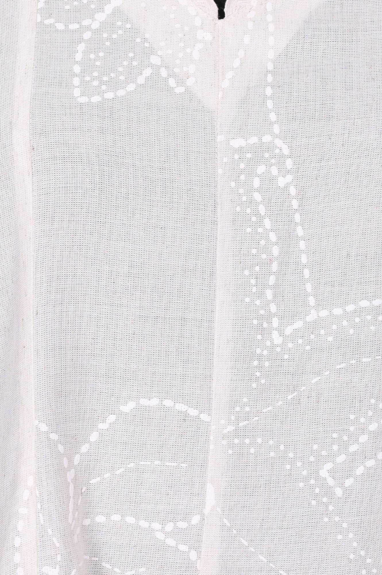 Off White Textured Rayon Blend Flared Kurta with Straight Pants Set