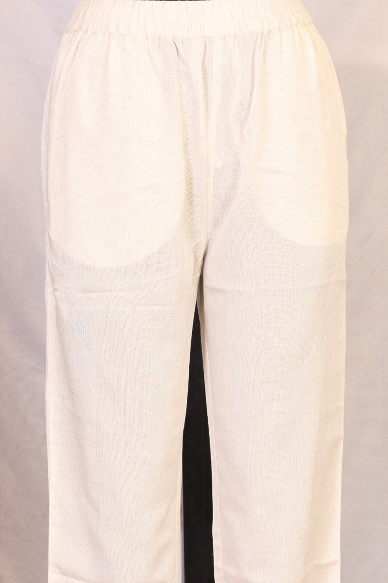 Off White Embroidered Rayon Straight Kurta and Pants Set