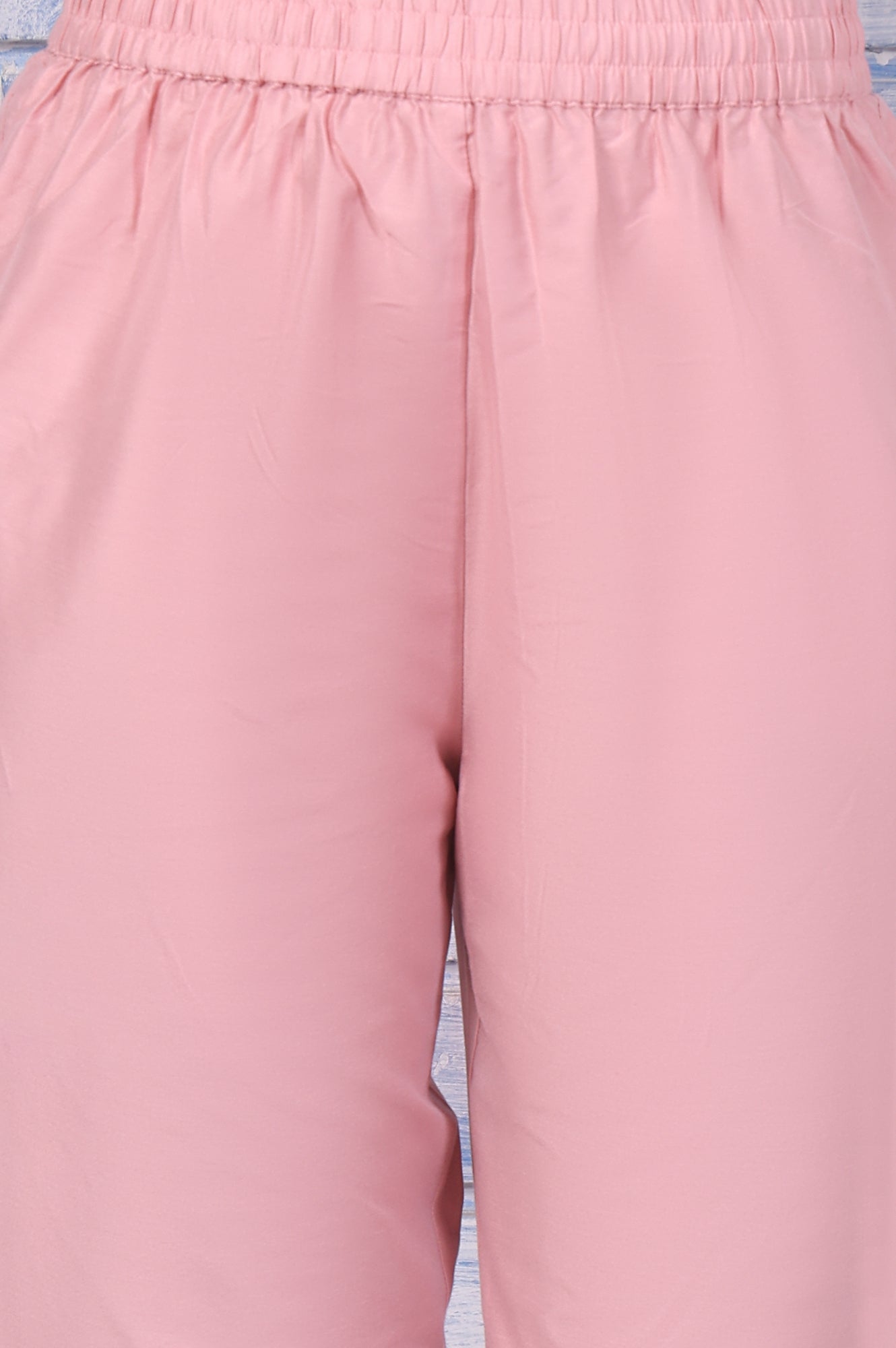 Pink Floral Printed Dori Embroidered Organza Flared Kurta, Straight Pant And Dupatta Set