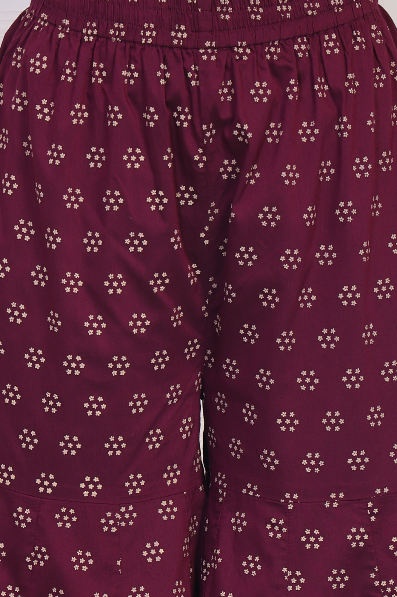 Maroon Embroidered A-Line Rayon Kurta with Sharara and Dupatta Set