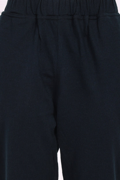 Green Embroidered A-Line Acrylic Kurta with Straight Pant