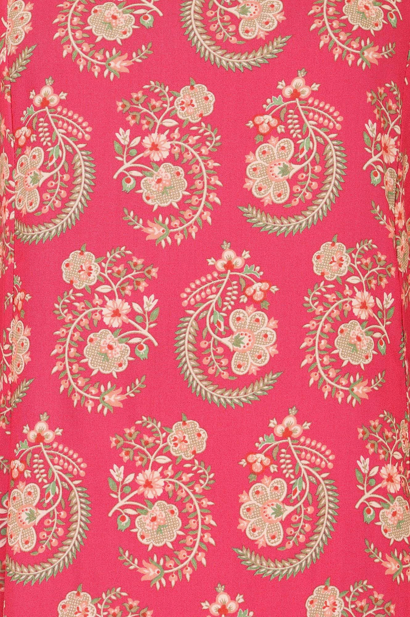 Pink Ethnic Motifs Rayon A-line Kurta