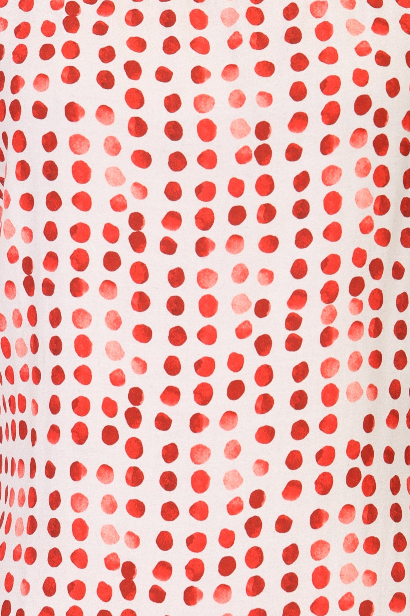 Off White Polka Dots Printed Rayon Sleeveless Straight Kurta with Pants Co-ord Set