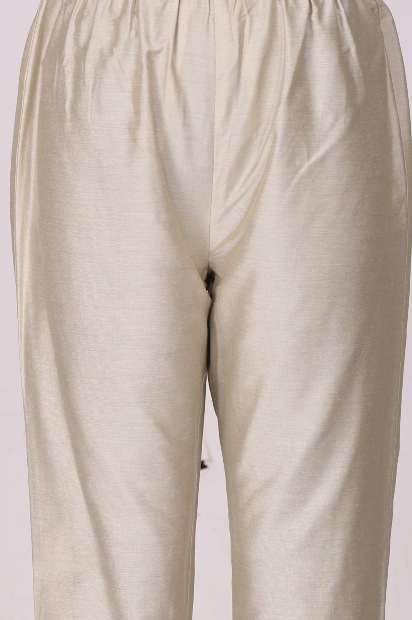 Cream Floral Printed Tissue Crepe Sleeveless Anarkali Kurta with Straight Pants and Dupatta Set