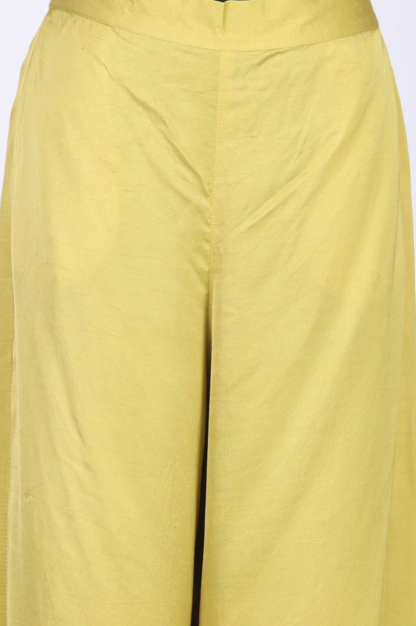 Yellow Floral Printed Organza Straight Kurta with Pants and Dupatta Set