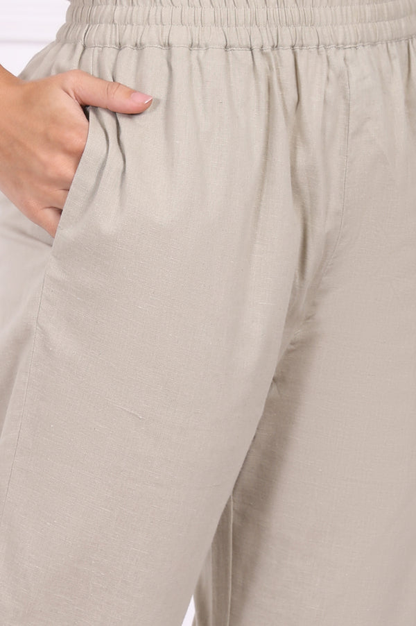 Green Floral Printed Embroidered Rayon Straight Kurta and Pants Set