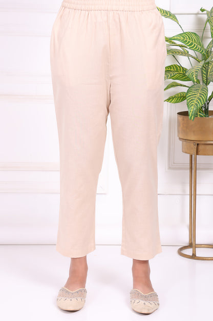 Yellow Floral Embroidered Straight Rayon Kurta and Straight Pant Set