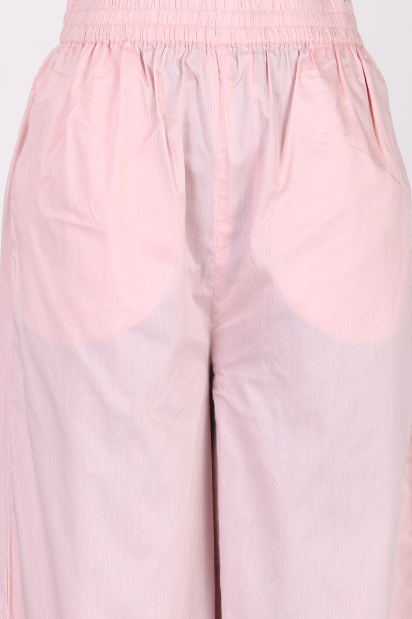 Light Pink Embroidered Chanderi Straight Kurta with Parallel Pants and Dupatta Set