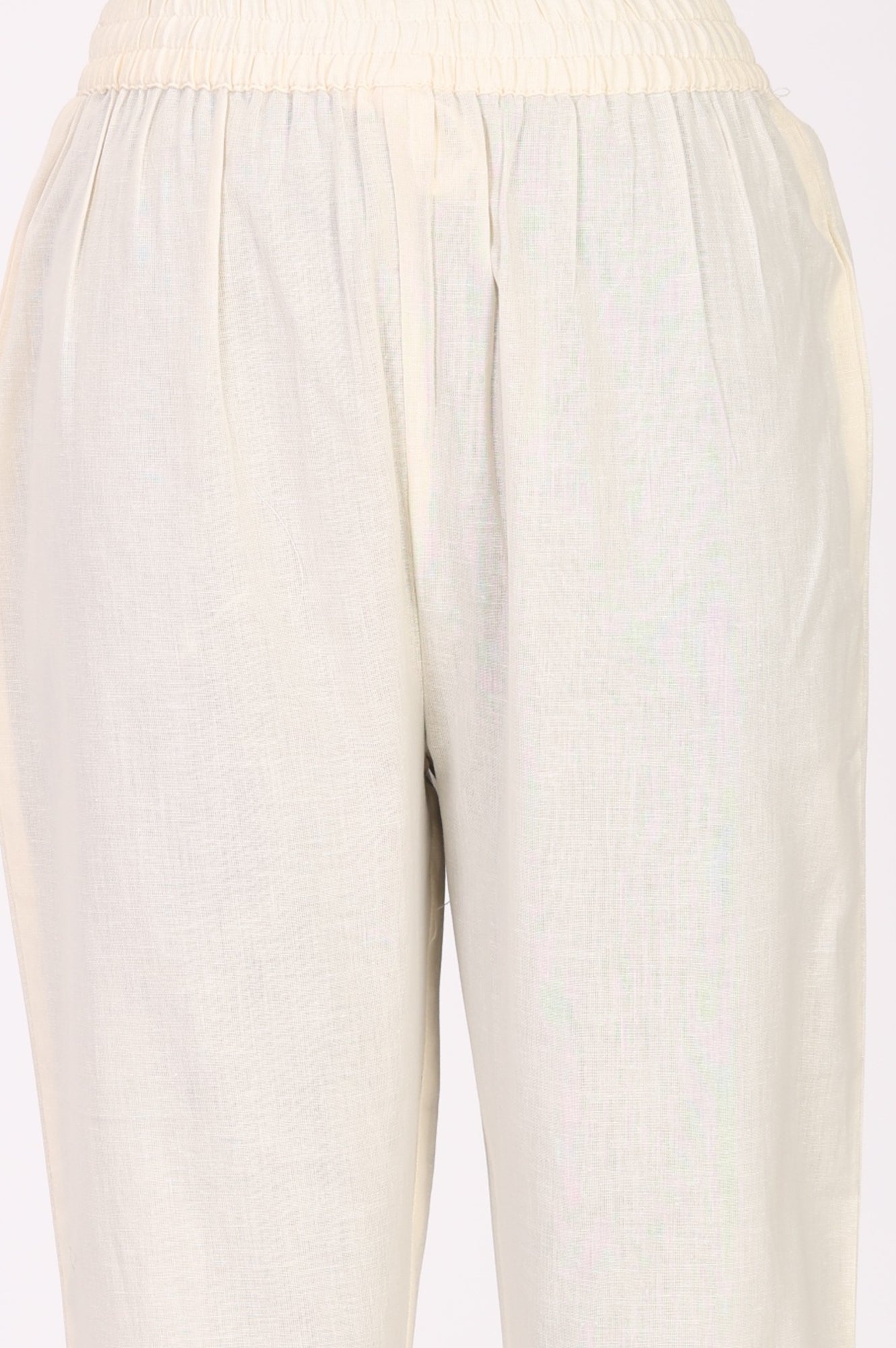 Off White Floral Printed Pure Cotton Straight Kurta with Straight Pants and Dupatta Set