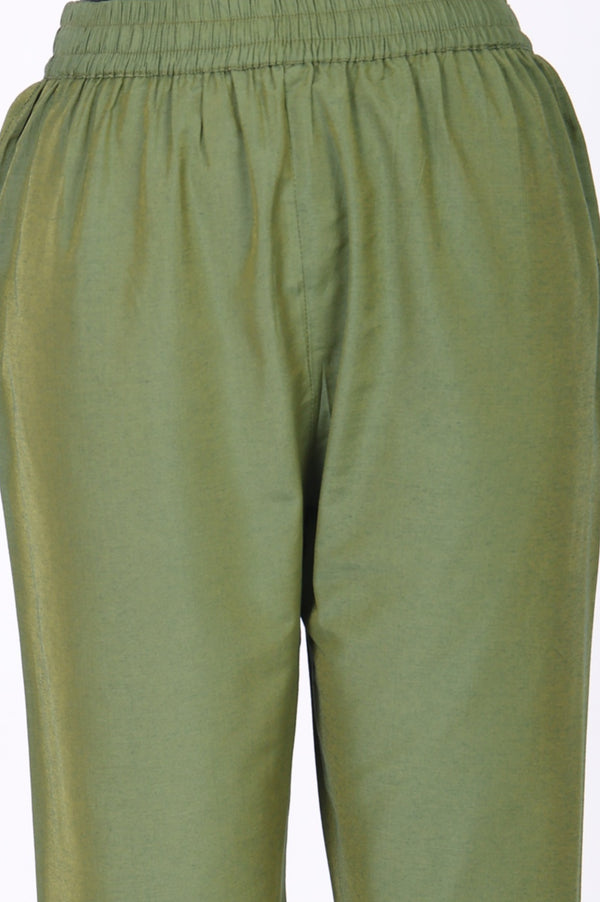 Red Sequins Paisley Printed Organza Straight Kurta With Straight Pants And Dupatta Set