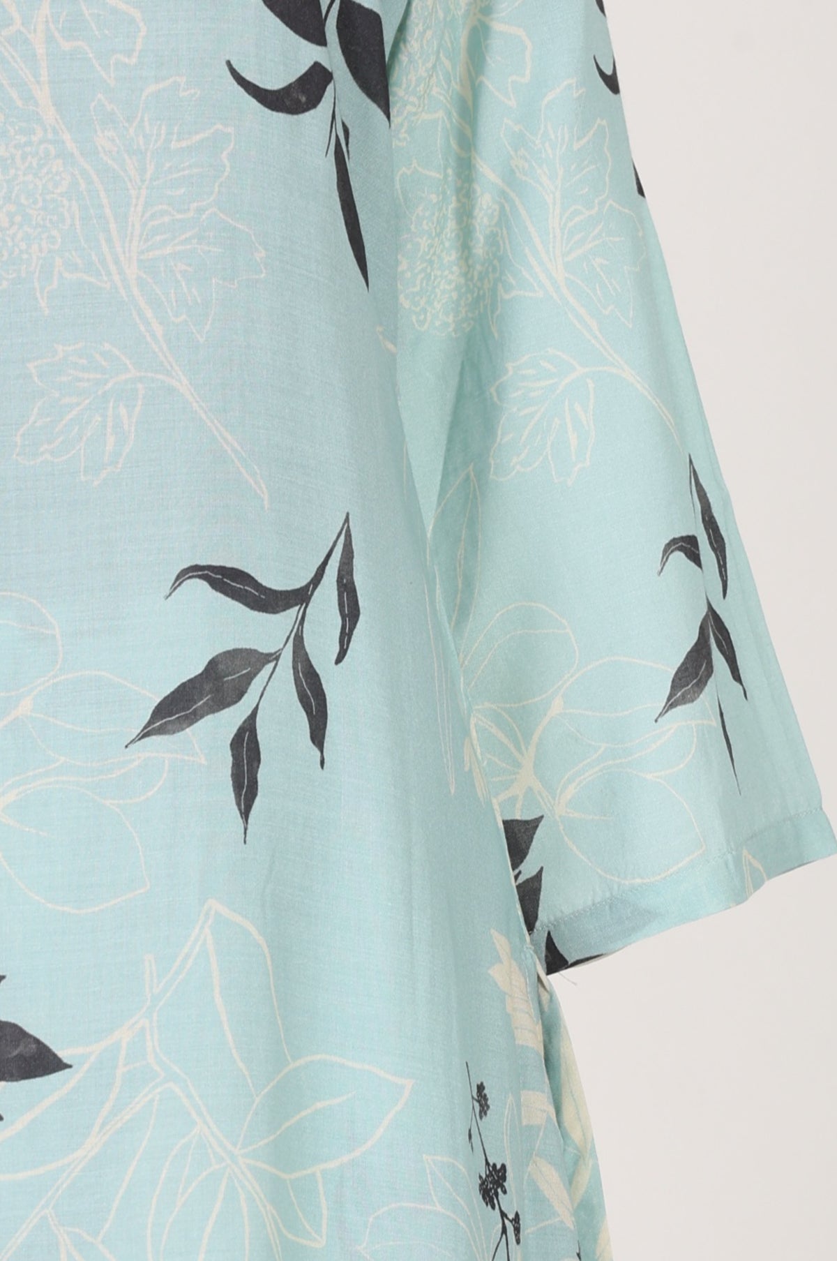 Blue Floral Printed Modal Straight Kurta with Pants Co-ord Set