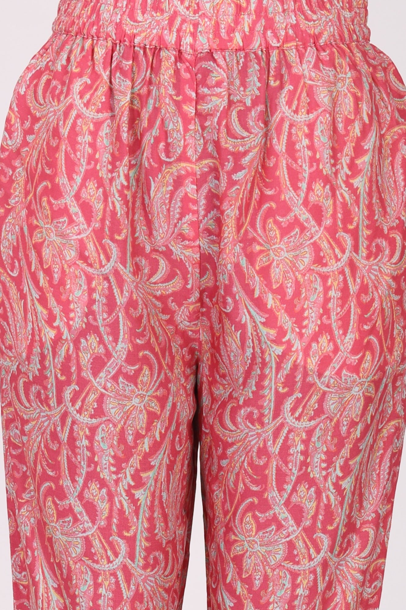 Pink Paisley Printed Modal Straight Kurta and Pants Co-ord Set