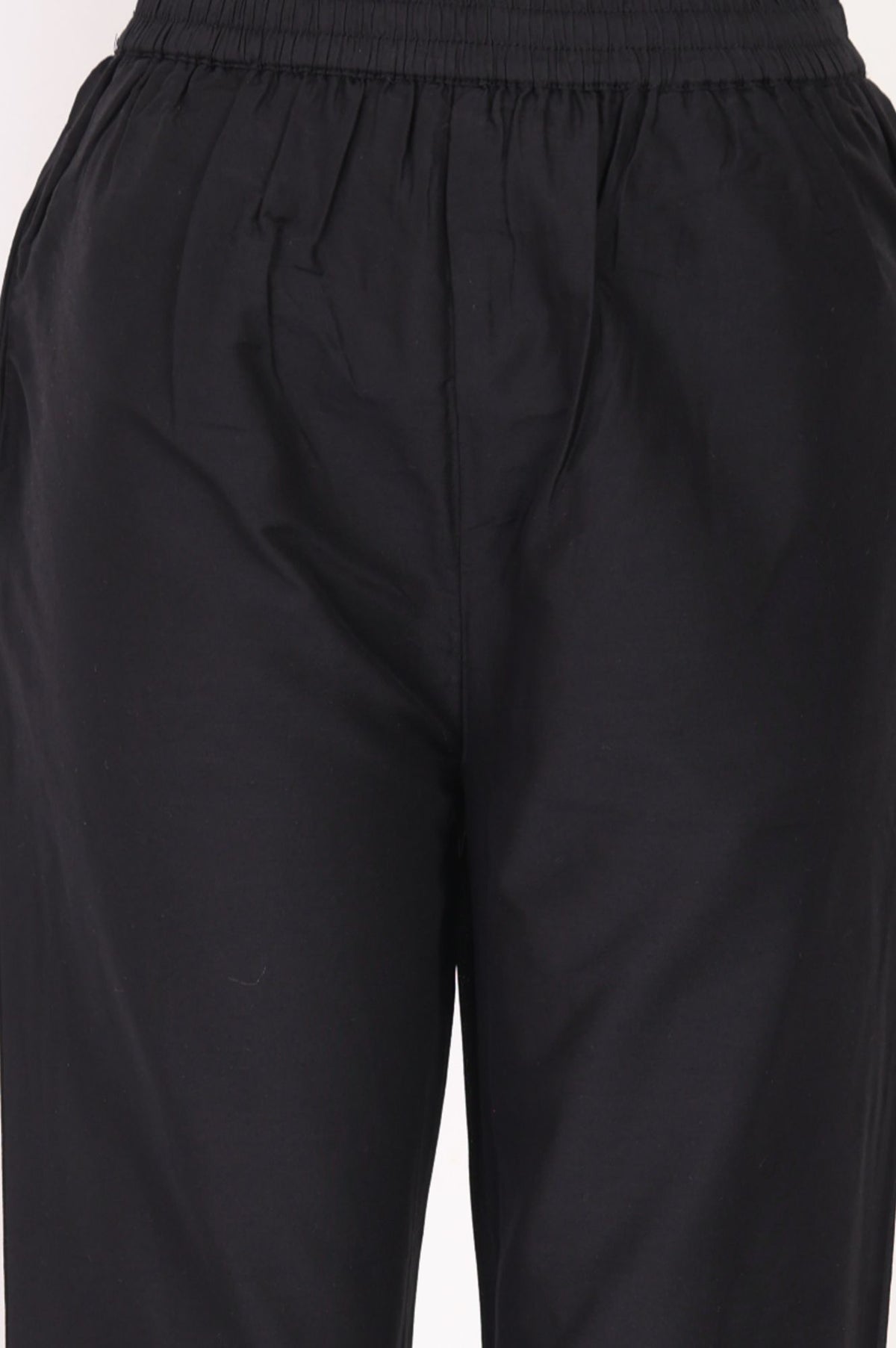 Black Thread Embroidered Straight Kurta with Straight Pants and Dupatta Set
