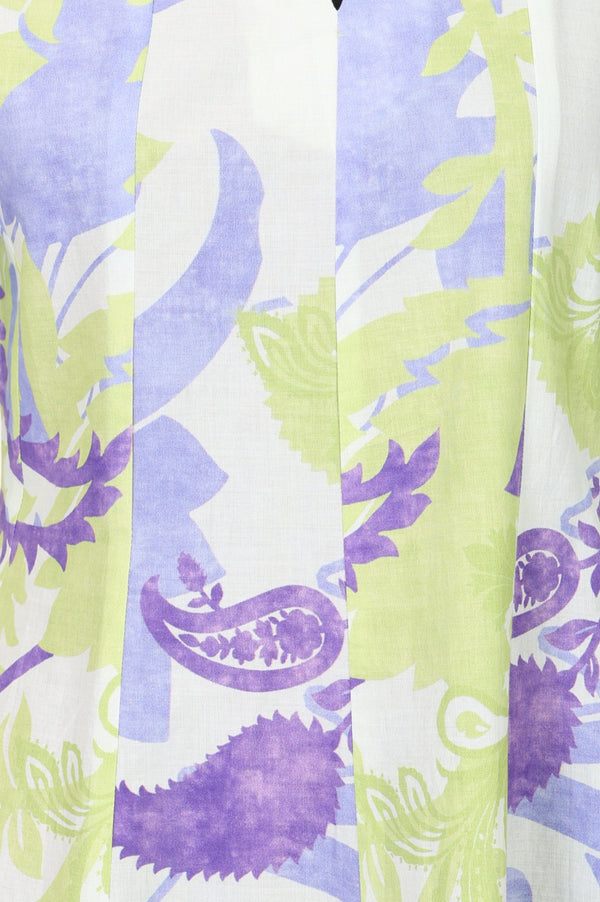 Off White Floral Printed Pure Cotton Straight Kurta With Pants and Dupatta Set