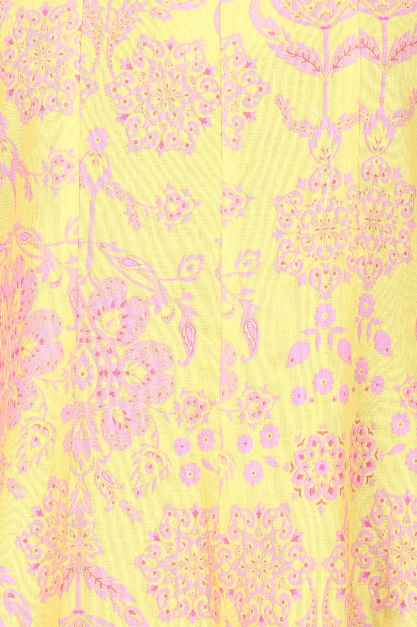 Yellow Floral Printed Pure Cotton Flared Kurta With Pants and Dupatta Set