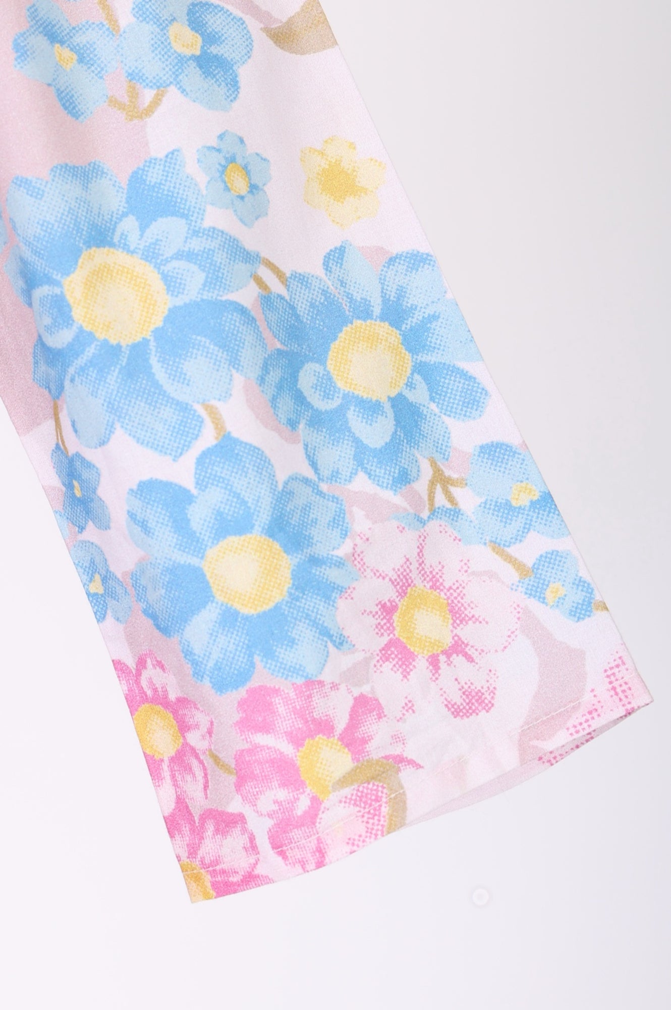 Pink Bold Floral Printed Pure Cotton A-line Kurta with Straight Pants Set