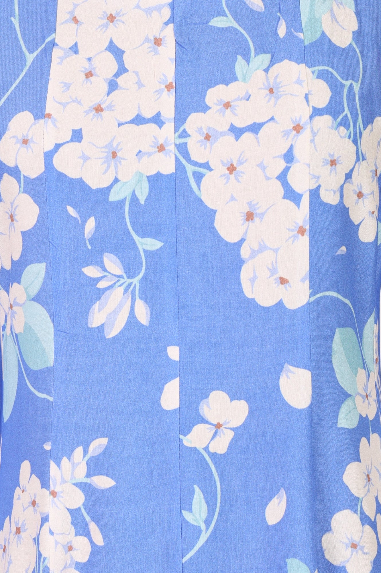 Blue Floral Printed Flared Kurta and Pants Co-ord Set