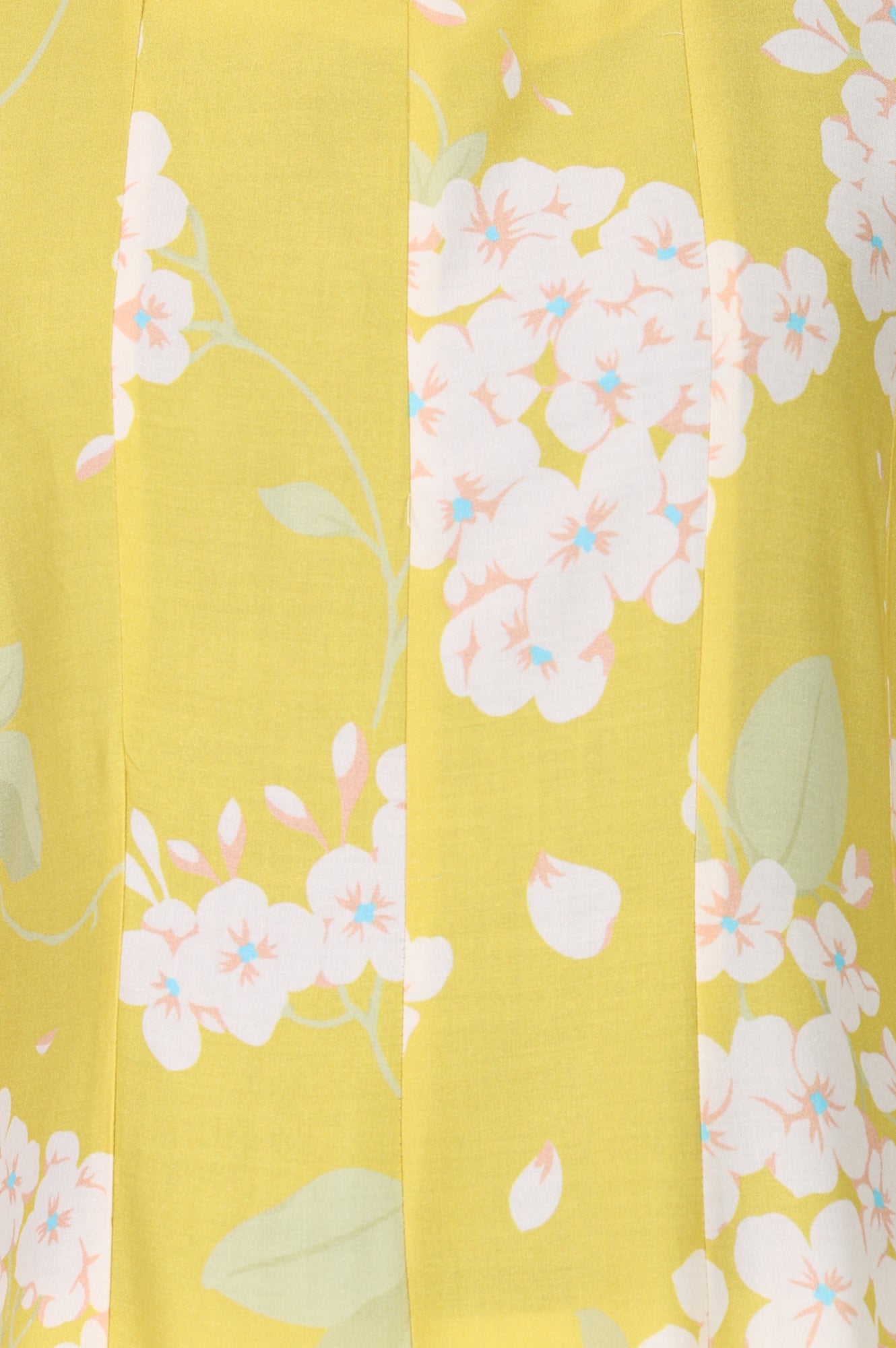 Yellow Floral Printed Flared Kurta with Pants Co-ord Set