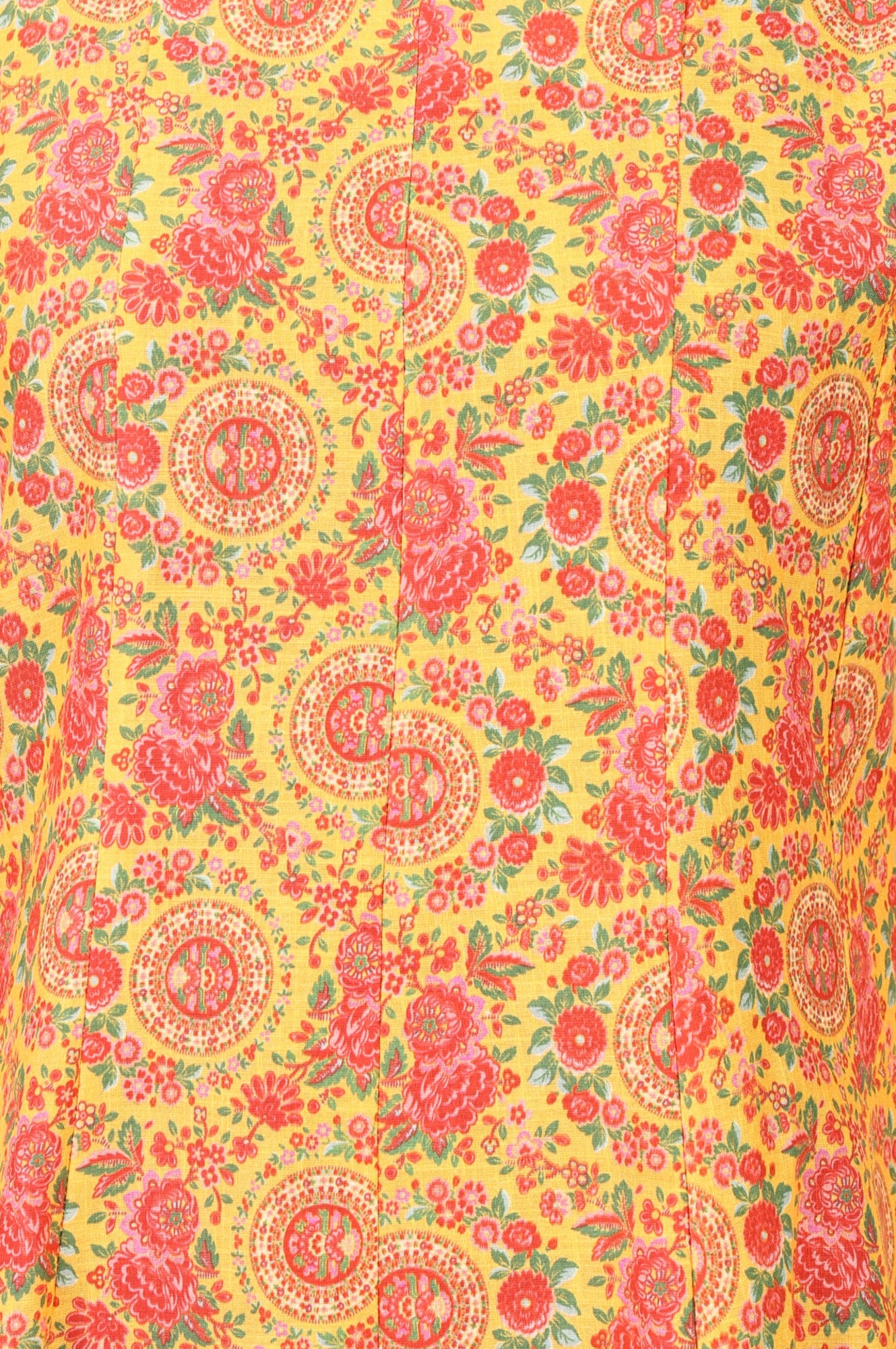 Yellow Floral Printed Rayon Flared Kurta With Pants Co-ord Set