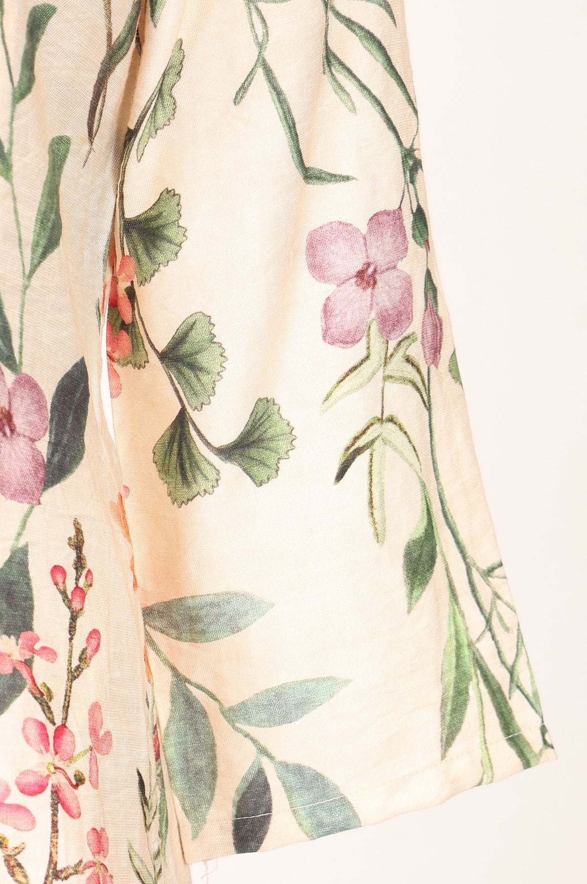 Off-White Floral Printed Straight Kurta with Pants Co-ord Set