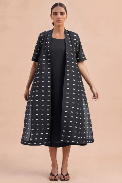 Core Casual Layered A-line Dress &amp; Jacket Set