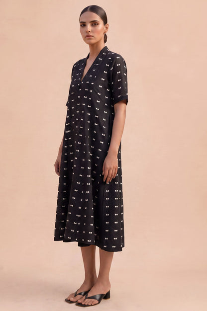 Core Casual Layered A-line Dress &amp; Jacket Set